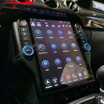 Android 9,0 64 GB PX6 Автомагнитола За Ford Mustang-2021 Мултимедиен Плеър Tesla Стил GPS Навигация Авто Стерео Главното устройство