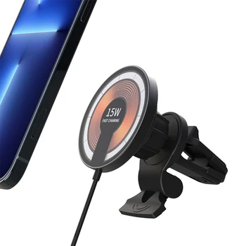 Магнитен Държач Телефон за Автомобилното Безжично Зарядно Magsafe за iPhone 12 13 14 Pro Max със Силен Магнит Мултифункционален Планина за мобилен Телефон