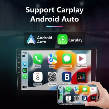Podofo Android 10 Система за Автомобилен Мултимедиен Радио За Audi Q5 2010-2018 Сензорен Екран, GPS Navi Стерео музикален Плейър Carplay 2din Авто Стерео
