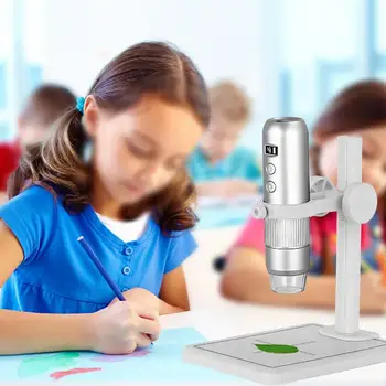 1000X WIFI Микроскоп 8 Led Портативен HD Детски Професионален Електронен Дигитален Микроскоп За Телефон, КОМПЮТЪР, Запояване Монети