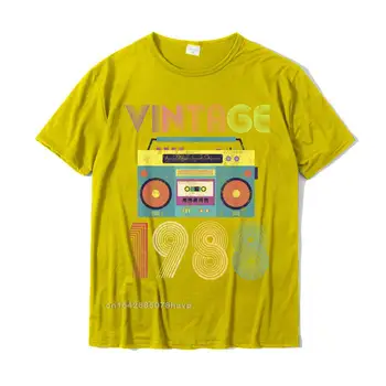 Класически 1988 31-ия Рожден Ден на Реколта Тениска Ретро Mixtape За Възрастни Семейни Прости Стилни Ризи Памучни Тениски Семейни