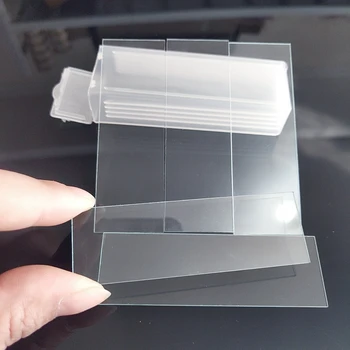 5шт 1 мм Дебелина на Празен Микроскоп Стъклени Слайдове за Многократна употреба Лабораторни Проби Покровное Стъкло