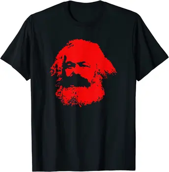 Карл Маркс Комунистически Социализъм Комунизъм Мъжка Тениска Къс Ежедневни Мъжки Дрехи От ПАМУК Кръгло Деколте