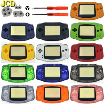 JCD 1 Комплект само Пълен Комплект Корпус във формата На Миди Калъф с Отвертка Водещ Гумена Тампон Бутони за Game Boy Advance Конзола GBA