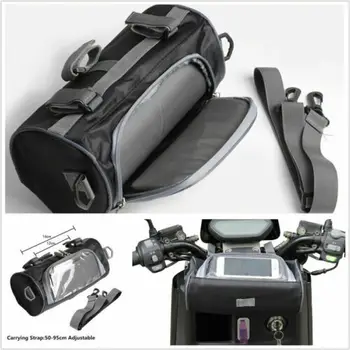 Унисекс открит водоустойчив мотор чанта с голям капацитет на предната дръжка чекмедже за съхранение на сензорен екран прозрачен pocket bike чанта