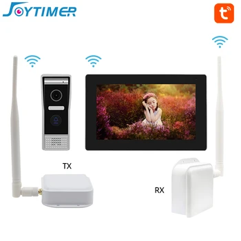 Joytimer Безжична Система, Видеодомофон IP-видео домофон С пълен сензорен екран, Поддръжка на безжична връзка с разблокировкой един ключ