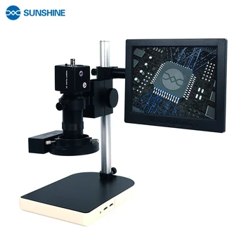 SUNSHINE MS8E-01 Електронен Дигитален Микроскоп с увеличение 21-135 пъти HD Zoom 130 W Професионален Дигитален Микроскоп