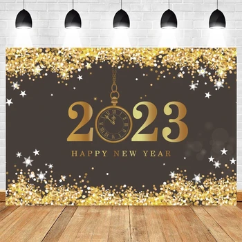 Нова Година 2023 Празничен Фон Очарованието На Шампанско Фойерверки Фон За Снимки На Коледно Парти Декор На Фона На Фотографско Студио
