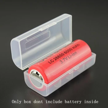 Пластмасов Държач на Отделението за батерията Прозрачен Държач Кутии За Съхранение 1X 26650 3,7 НА Акумулаторна Литиева Батерия