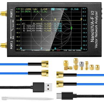 Nanovna-F V2 Вектор мрежов анализатор 50 khz-3 Ghz Антена анализатор HF VHF UHF VNA 4,3 инча с 5000 mah