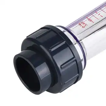 LZS-40 (D) Тръба на разходомер течност ABS Пластмаса Уреди за измерване на разхода на Измервателната тръба за тестване на водата 0,6-6 м3/ч