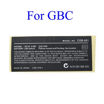 YuXi Нови Етикети на задния панел на замяна за Gameboy Advance/SP/Color за игралната конзола GBA/ GBA SP/ GBC/ GBP