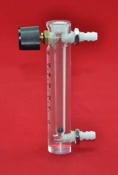 LZQ-4 1-5LPM пластмасов разходомер на въздуха (H = 115 мм разходомер на кислород) с регулаторен клапан за кислороден колектор, той може да регулира потока