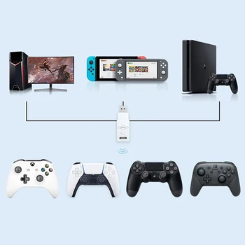 Coov DS50 за контролер PS5 за PS4 / Nintend Switch / адаптер за PC Мултиплейър игра, лесно за PS4 и за конзоли Switch