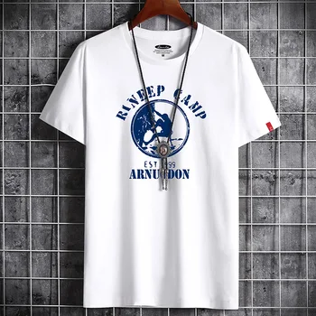 Аниме тениска Harajuku Алтернативна Готически Дрехи Пънк Градинска Тениска за Мъже 2022 Графичен Хип-Хоп Лятна Тениска Оверсайз