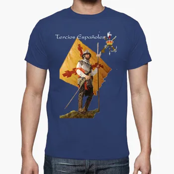 Тениска с изображение на древните войници на Испанския чуждестранен легион Espanoles Tercios. Лятна Памучен Мъжка Тениска с Кръгло деколте и Къс Ръкав, Нов Размер S-3XL