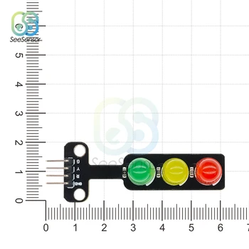 Мини 5-Светофар Led Дисплей Модул за Arduino Червен Жълт Зелен 5 мм Led RGB Светофар